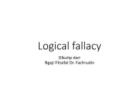 Image of Logical Fallacy