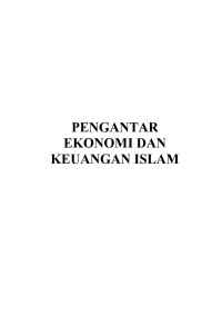 Image of Pengantar Ekonomi dan Keuangan Islam