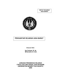 Image of Pengantar Sejarah Asia Barat