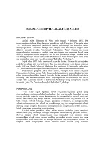 Image of PSIKOLOGI INDIVIDUAL ALFRED ADLER